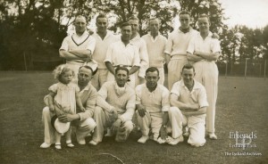 Postcard of local cricket team, 1938