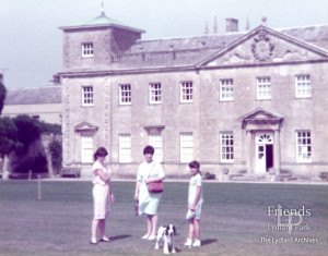 Photographs (5) of Mrs Eileen Edmonds, daughter and granddaughter at Lydiard Park, 1980's