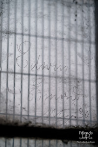 Window graffiti, St. Mary's Lydiard Tregoze, 19th Century