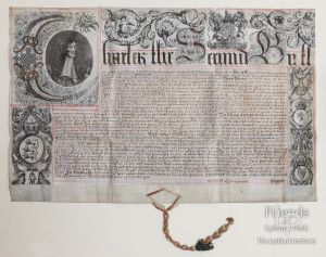 Deed of Restitution of property granted by King Charles II to Henry St.John, 1684-5