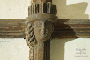 Ceiling bosses (intersectional) X 4, St. Mary's Lydiard Tregoze, fifteenth century