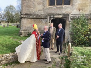 Photograph of the Bishop of Bristol at St. Mary's Church,  2022