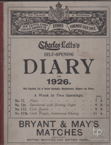 1926 Diary of Elliot Woolford of Hook Farm, Lydiard Tregoze
