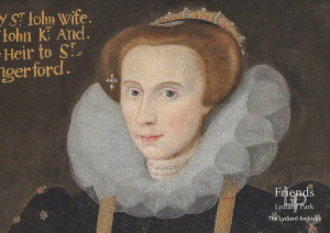 Portrait of Lucy Hungerford - jewellery detail c1590
