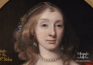 Portrait of Johanna St.John - jewellery detail c1665