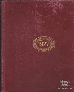 1927 Diary of Elliot Woolford of Hook Farm, Lydiard Tregoze
