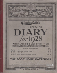 1928 Diary of Elliot Woolford of Hook Farm, Lydiard Tregoze