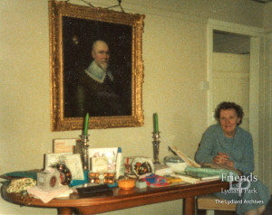 Photograph of Oliver St.John portrait at Moorhayes, c1980s