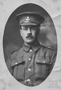 Albert Edmonds (1887-1917) in World War I uniform