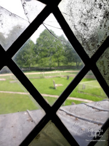 Window graffiti by Purton stonemasons, St. Mary's Lydiard Tregoze, 19th Century