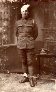 Alfred Rudler of Coped Hall, Lydiard Tregoze,  in military uniform, World War I