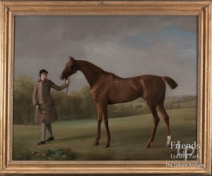 Lustre, held by a Groom, by George Stubbs, c1762