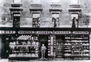 Photograph of Deacon Jewellers of Wood Street, Swindon, early 20th Century