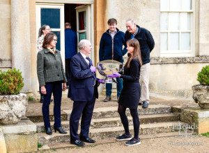 Photographs (5) of rose bowl presentation, Lydiard House, 2024