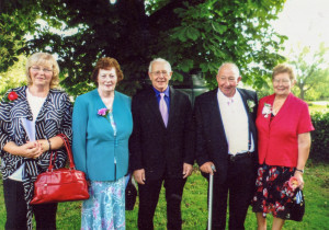 Photograph of the Strange family of Hook, Lydiard Tregoze, 2014