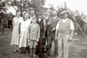 Photograph of George & Selina Strange and their family c1945