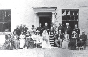 Wedding party of Florence Baily, daughter of Henry Baily, Rector of Lydiard Tregoze, 1891