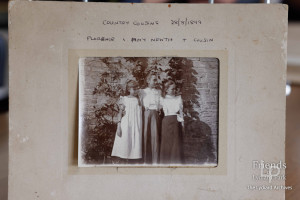 Photographs (2) of Florence and  Amy Newth as children, 1889