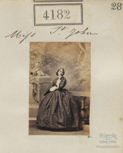 Photographic print of Antonia St.John (1832-1903), 1861