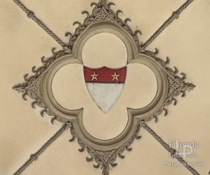 Bolingbroke heraldic shield, Lacock Abbey