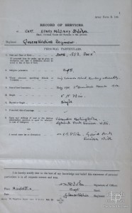 Service Record of Capt. Henry Mildmay St.John