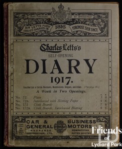 1917 Diary of Elliot Woolford of Hook Farm, Lydiard Tregoze