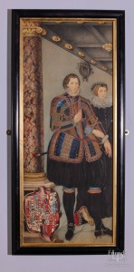 Polyptych watercolour by 4th Viscount Bolingbroke
