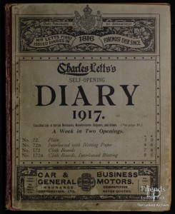 1917 Diary of Elliot Woolford of Hook Farm, Lydiard Tregoze