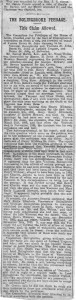 Newspaper cutting - Bolingbroke Peerage Claim Allowed, 1926