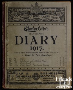 1917 Diary of Elliot Woolford of Hook Farm, Lydiard Tregoze