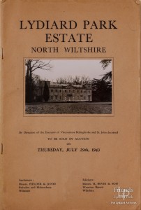 Lydiard Park Estate sale prospectus 1943